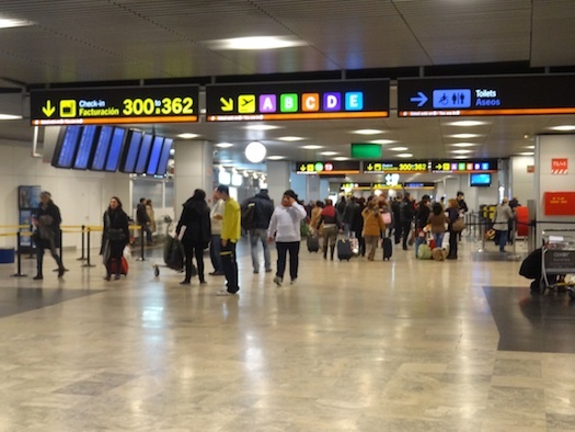 Imigração no Aeroporto de Madri
