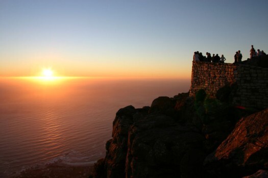 Por do sol em Cape Town