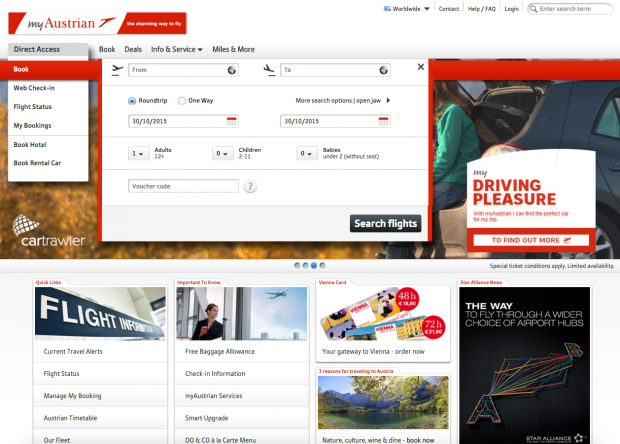 como-e-voar-austrian-airlines-website