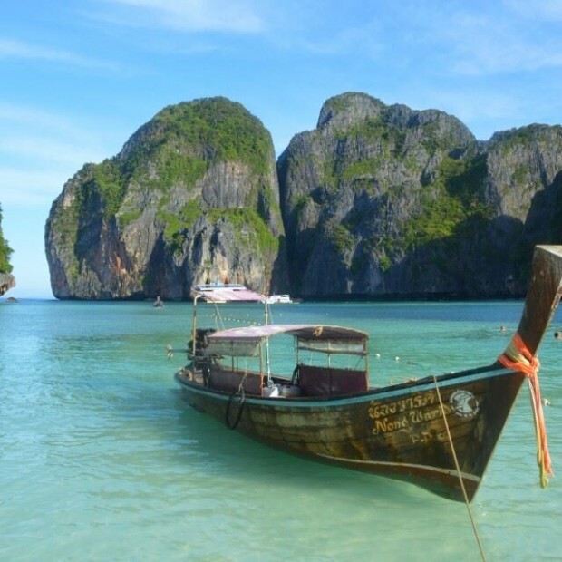 Ilha de Phi phi no Sul da Tailândia