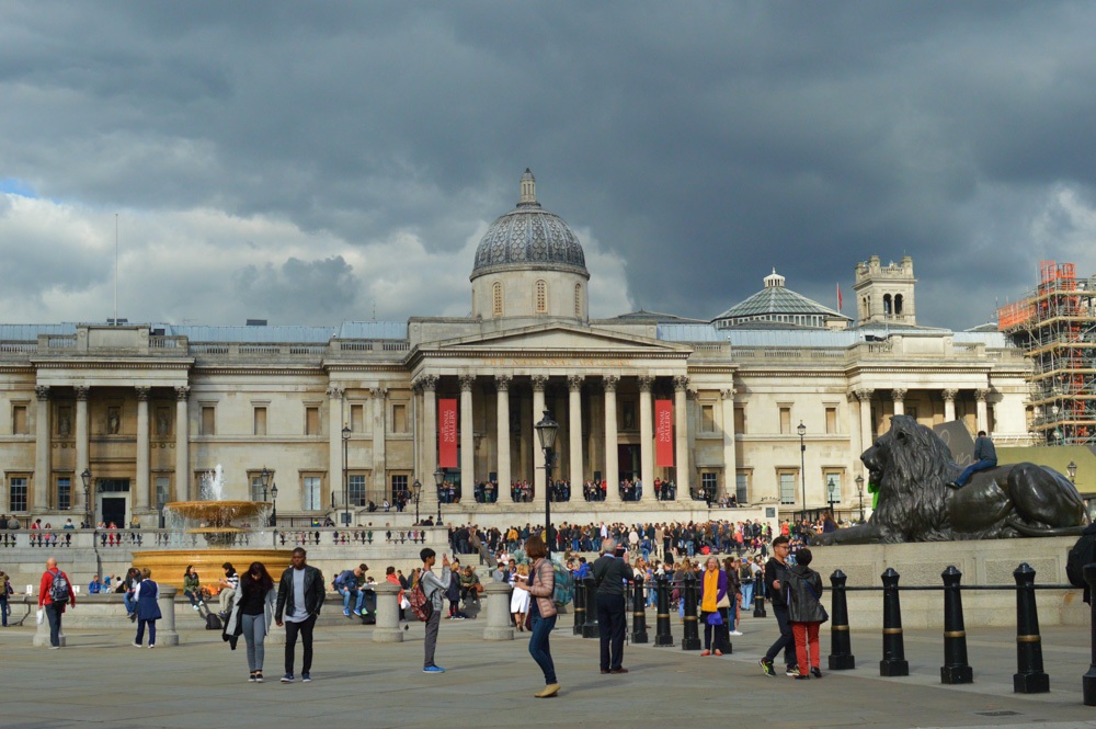 The National Gallery, na Praça Trafalgar
