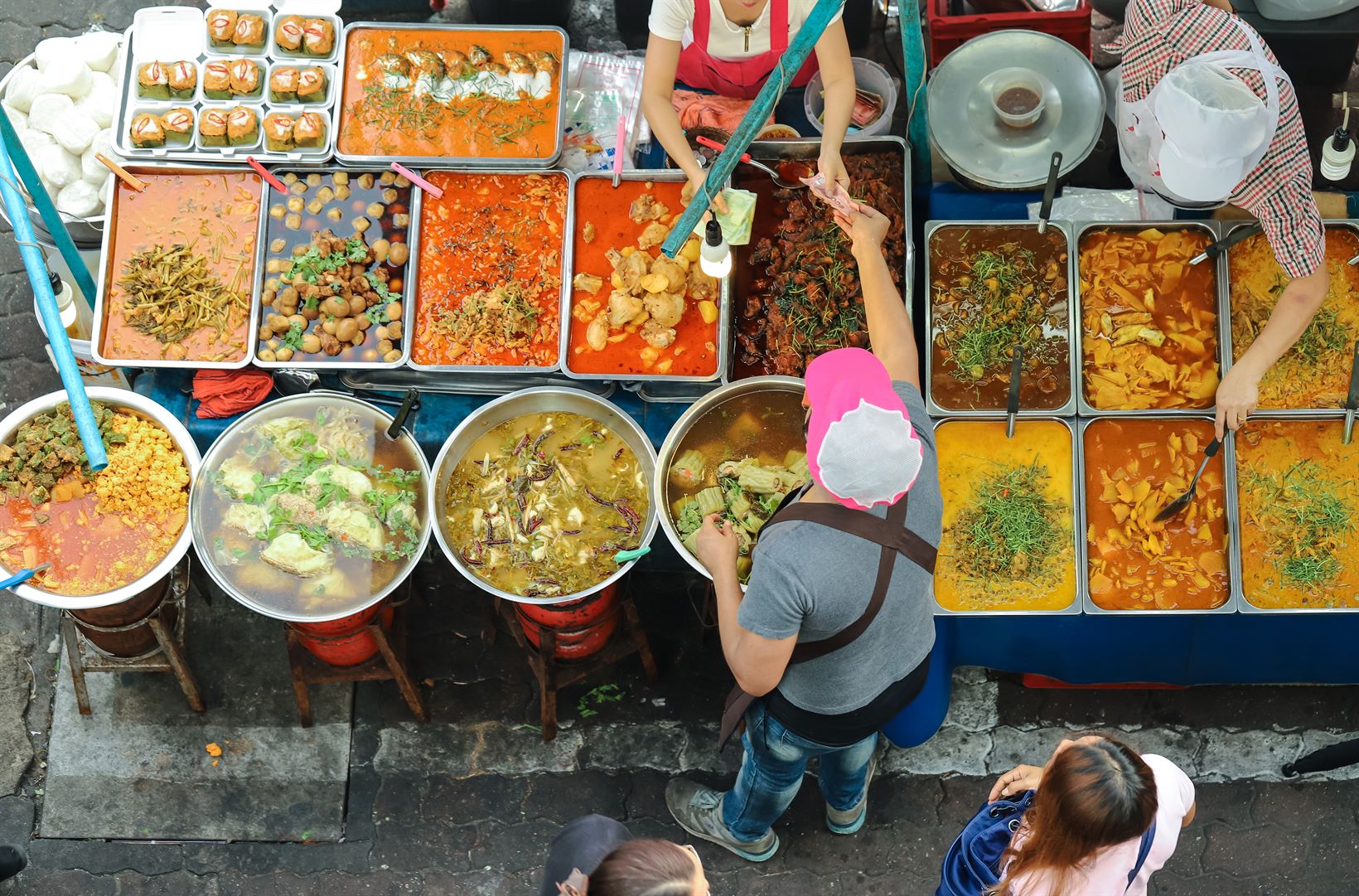 comida de rua chiang mai tailandia