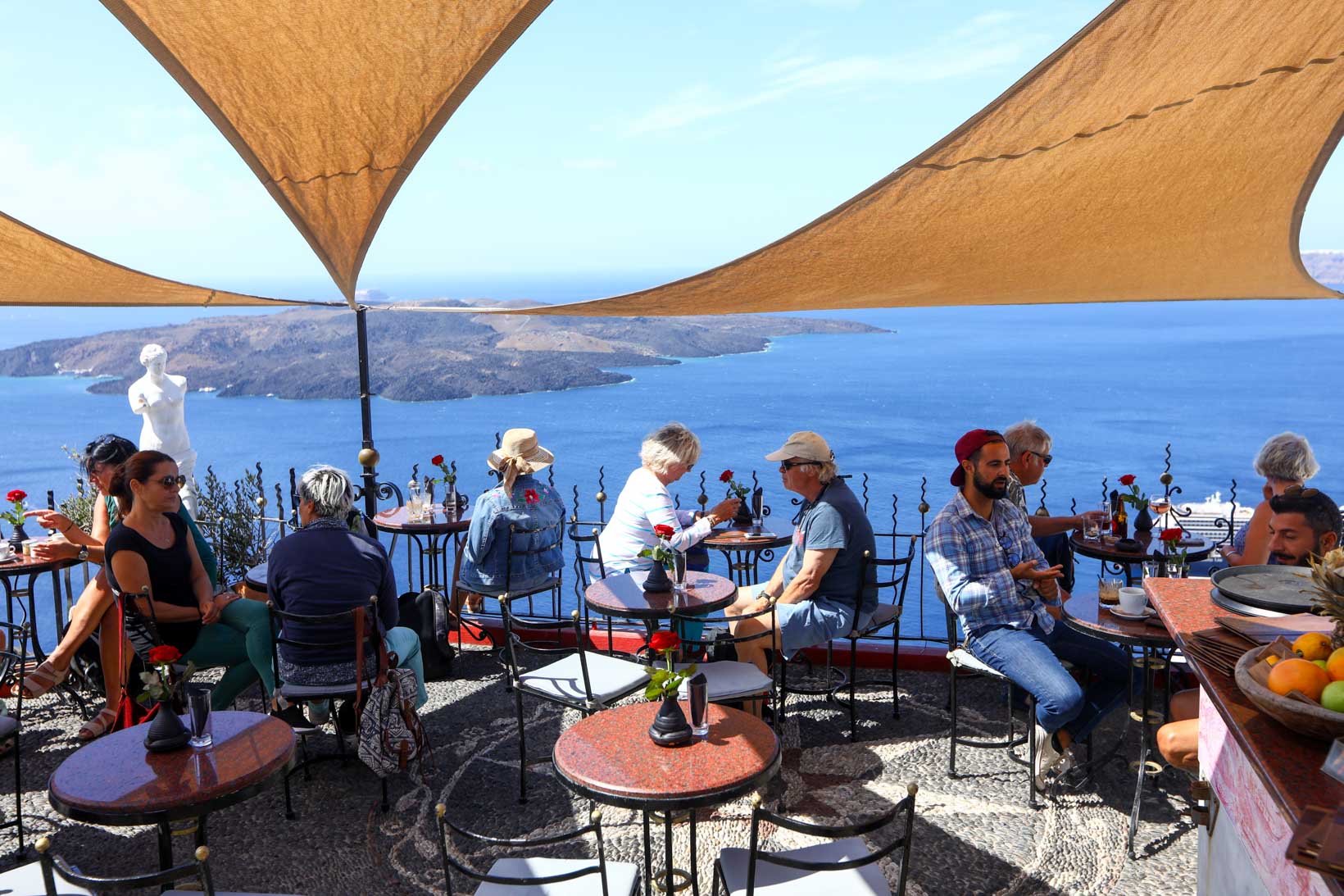Restaurantes em Santorini