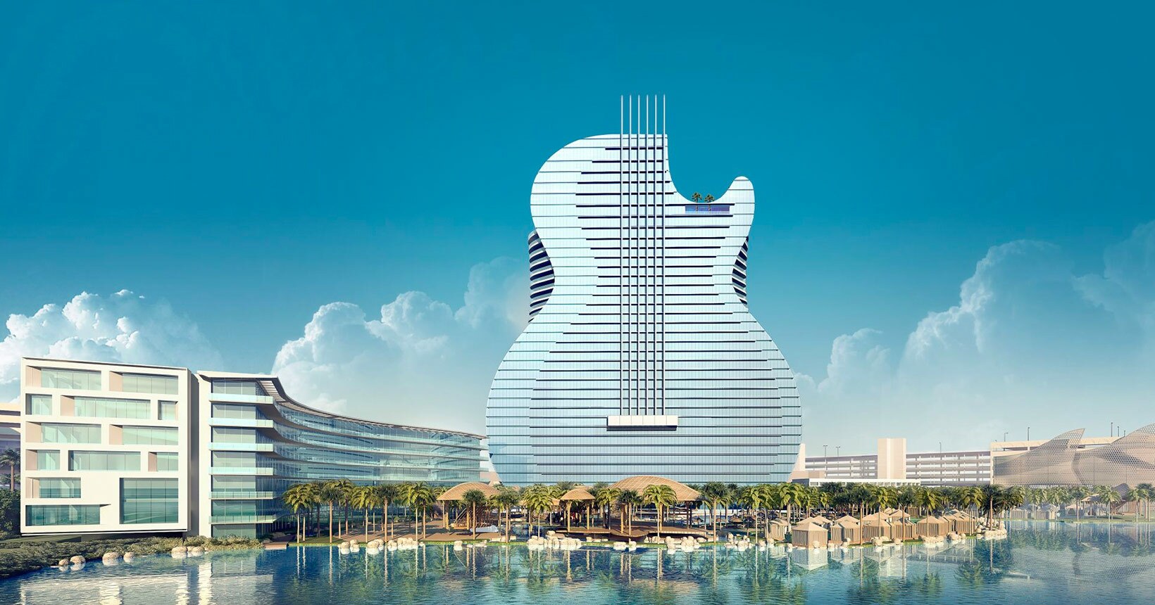 Hard Rock inaugura hotel em formato de guitarra perto de Miami