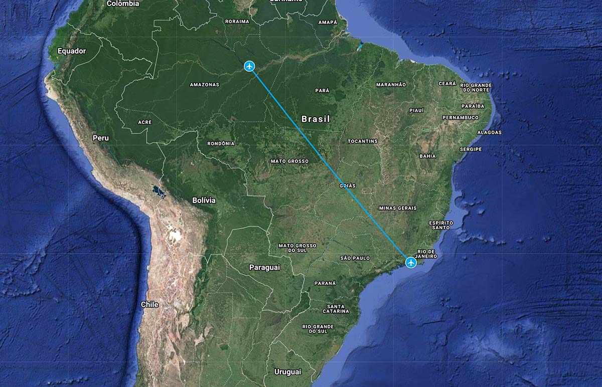 Quais são os voos diretos mais longos do Brasil?