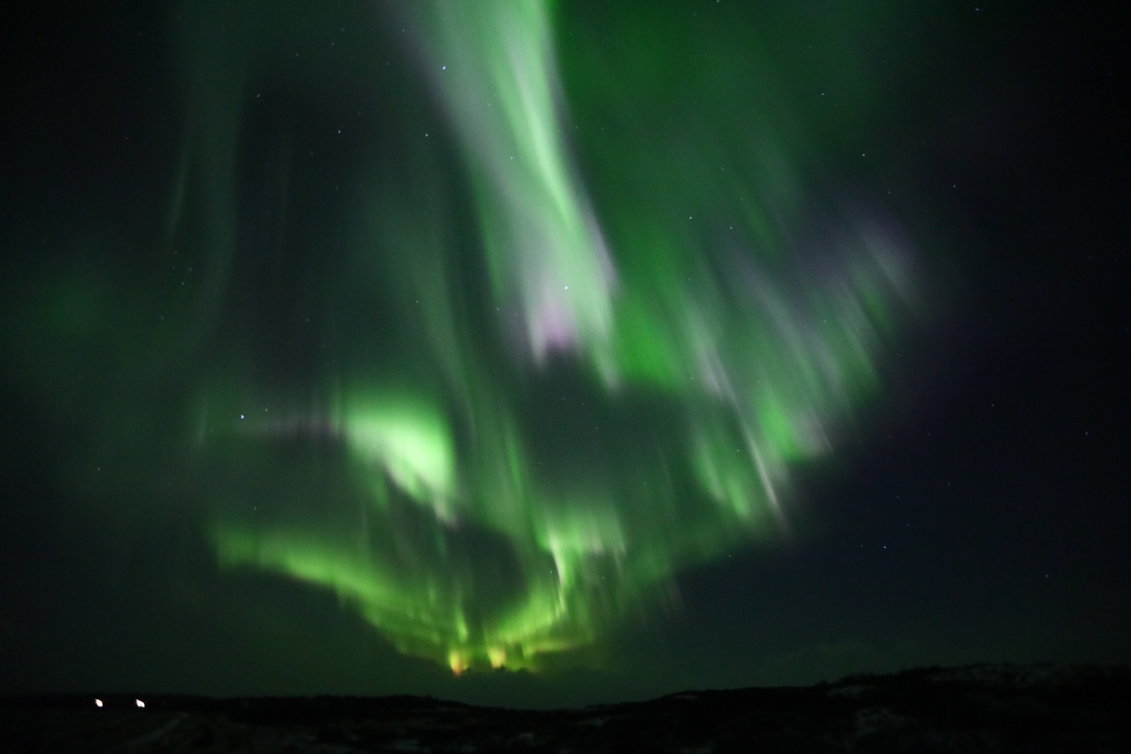Aurora Boreal na Islândia