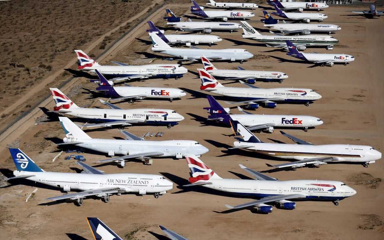 Onde estão as milhares de aeronaves paradas por causa da pandemia ...