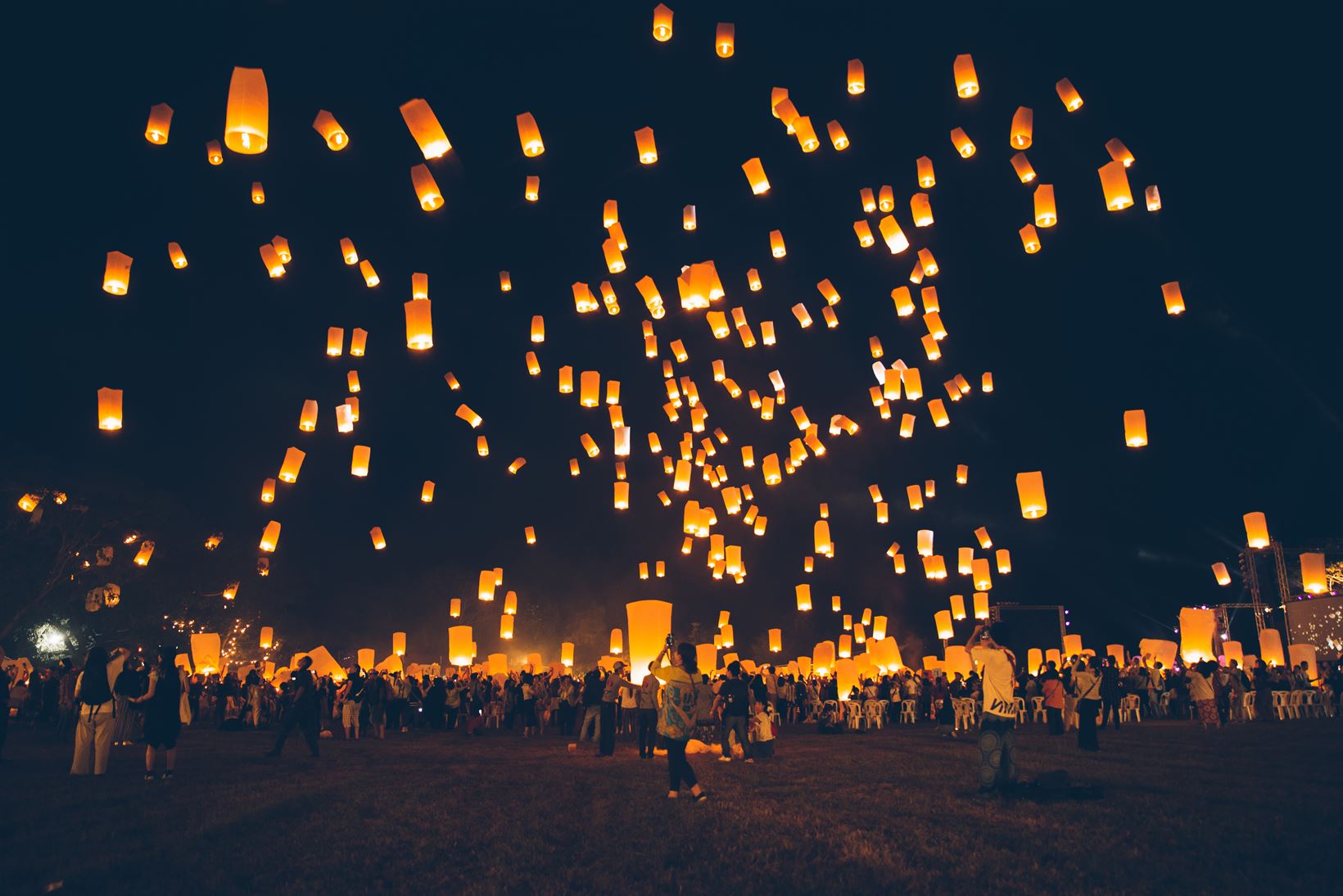 Festival das Lanternas em Chiang Mai, na Tailândia.