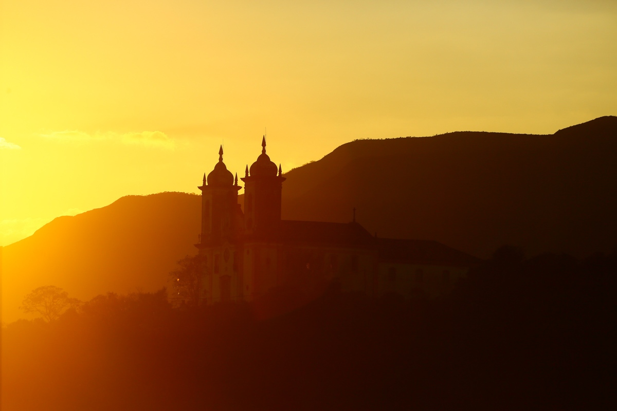 Pôr do sol em Ouro Preto