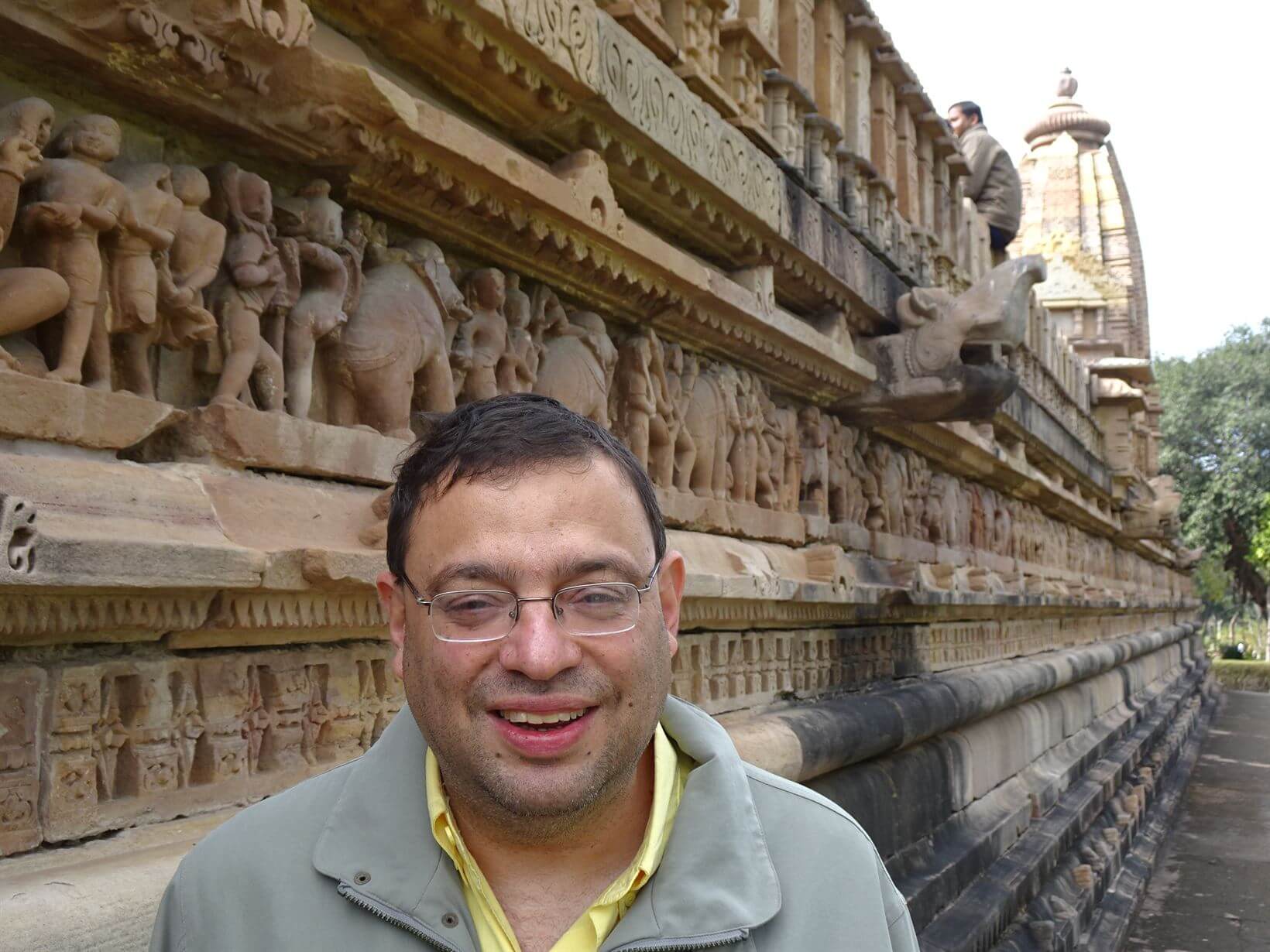 Leitor Ernesto Lippmann em visita à Índia