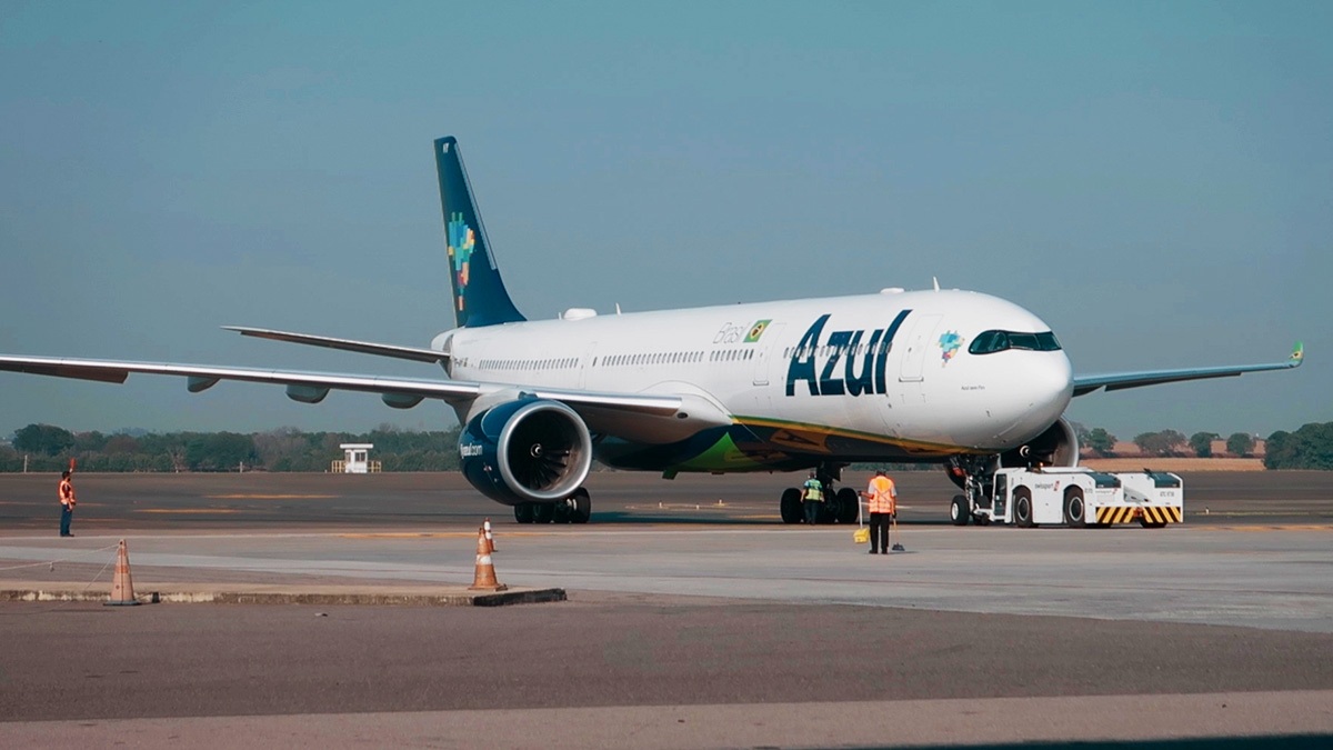 Airbus A330neo da Azul no aeroporto de Campinas (VCP)