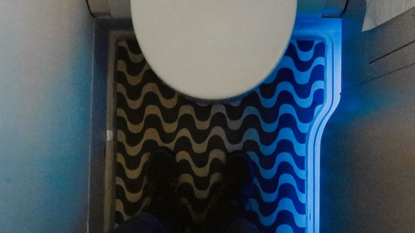 Banheiro executiva Azul Linhas Aéreas Airbus A330
