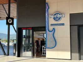 Loja da Hard Rock no Aeroporto de Florianópolis