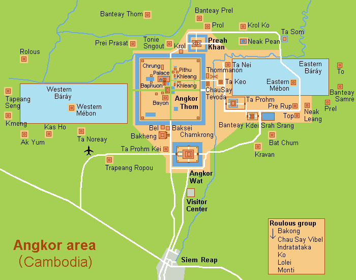 Mapa do Angkor Wat