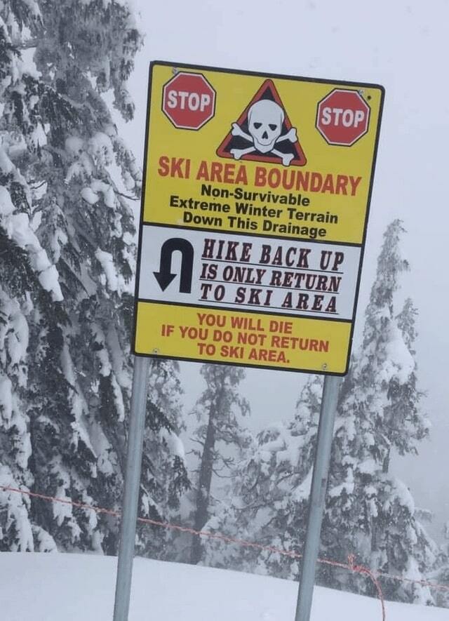 Placas bizarras: Estação de Ski