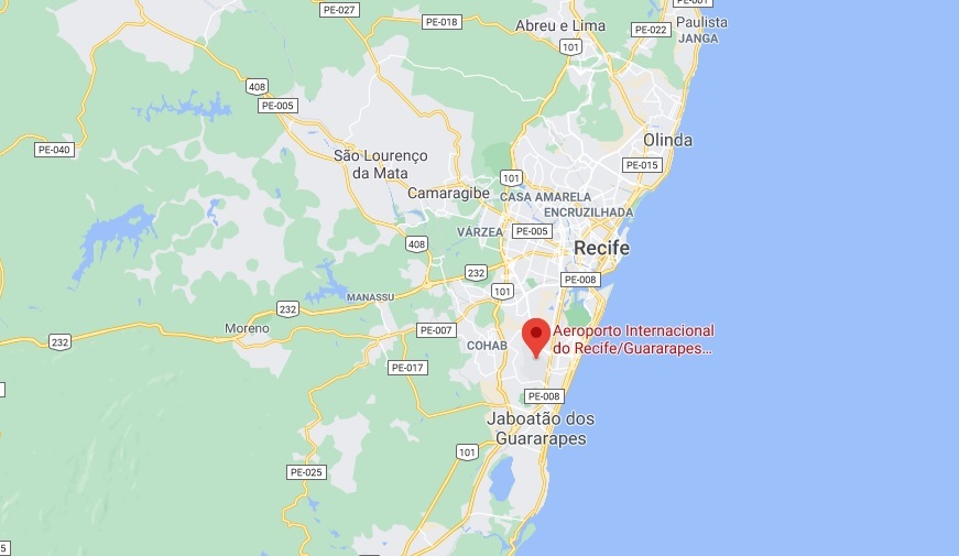 Mapa do Aeroporto do Recife