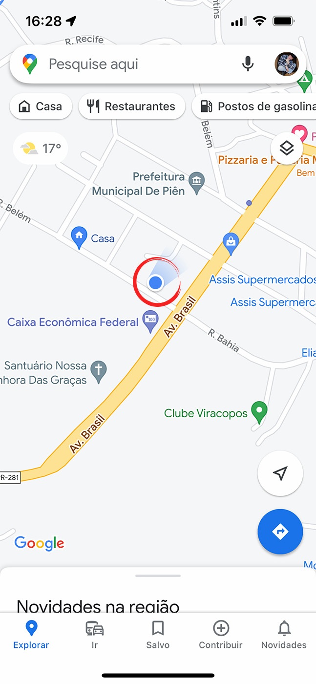 estacionamento google maps
