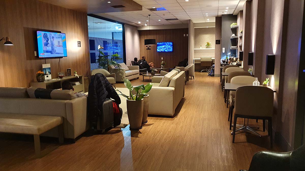 sala vip break travel lounge aeroporto de Curitiba