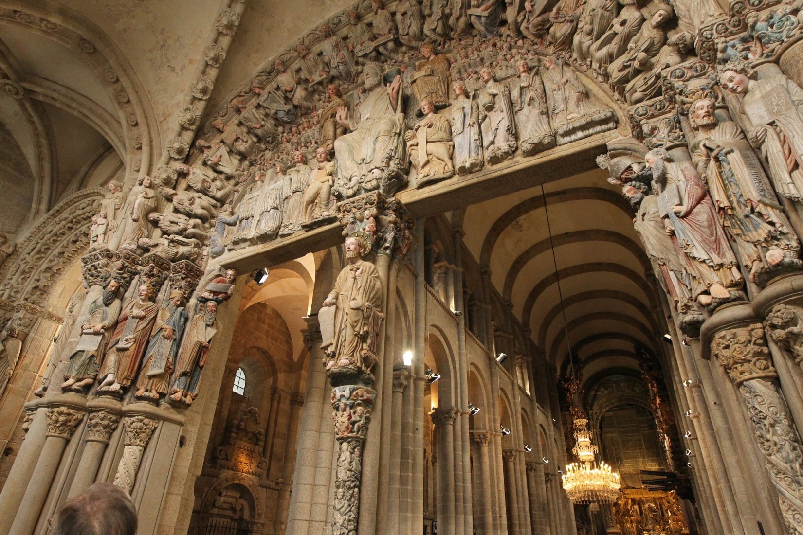 Portico da Glória Catedral de Santiago de Compostela Espanha