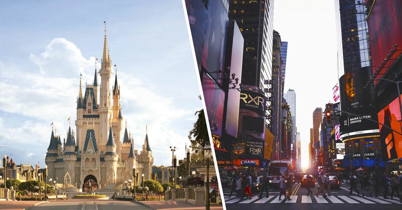 1 in 2 America!  Tickets to Orlando and New York or Chicago from R$2,751