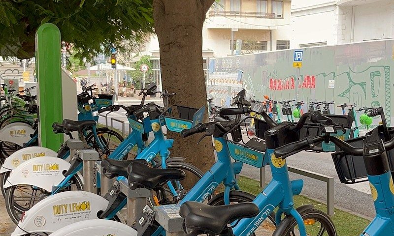 Bicicletas em Tel Aviv