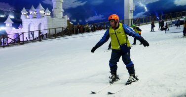 Parque de neve Snowland em Gramado pista de esqui