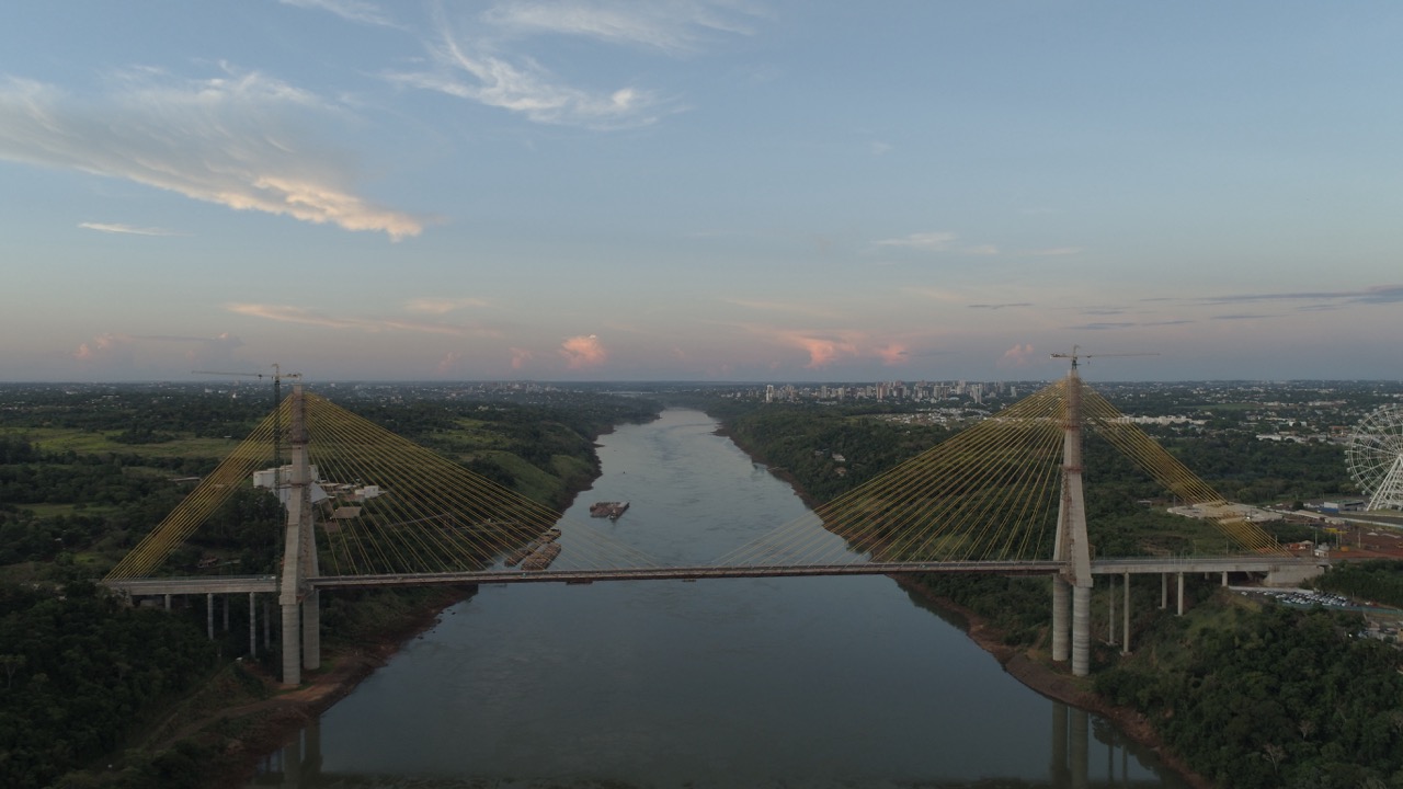 Ponte da Integração entre Brasil e Paraguai (Foto: Nereu Ambrozini/Vídeo UP/Itaipu Binacional/Divulgação)